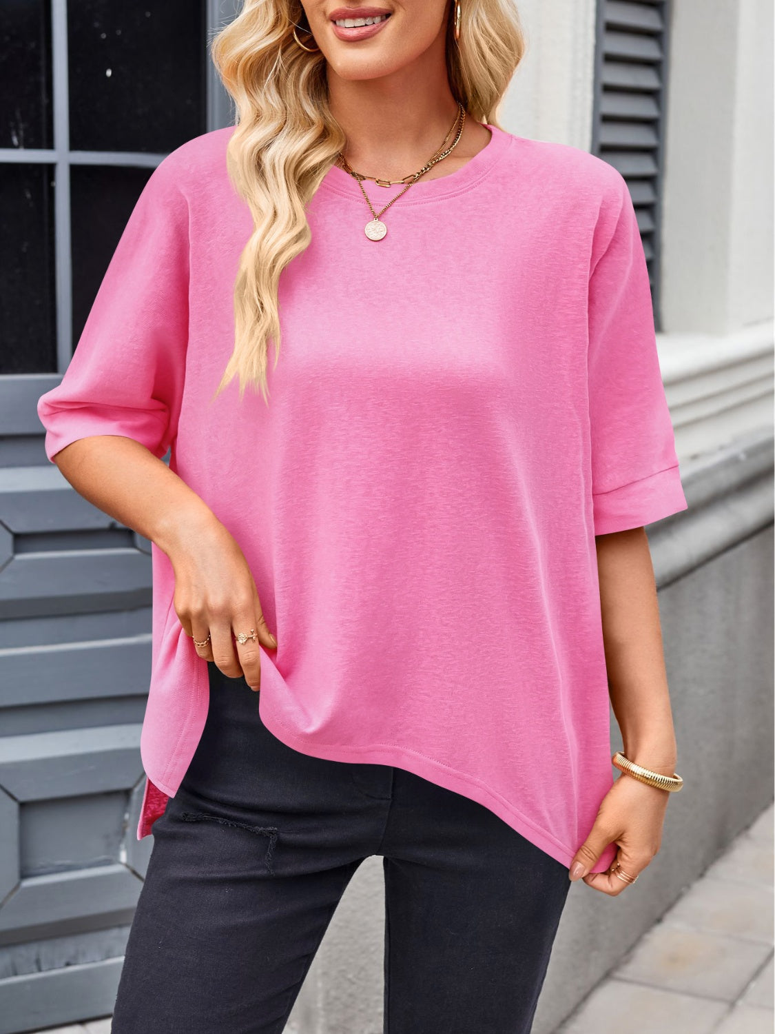 Lovelet Round Neck Half Sleeve T-Shirt